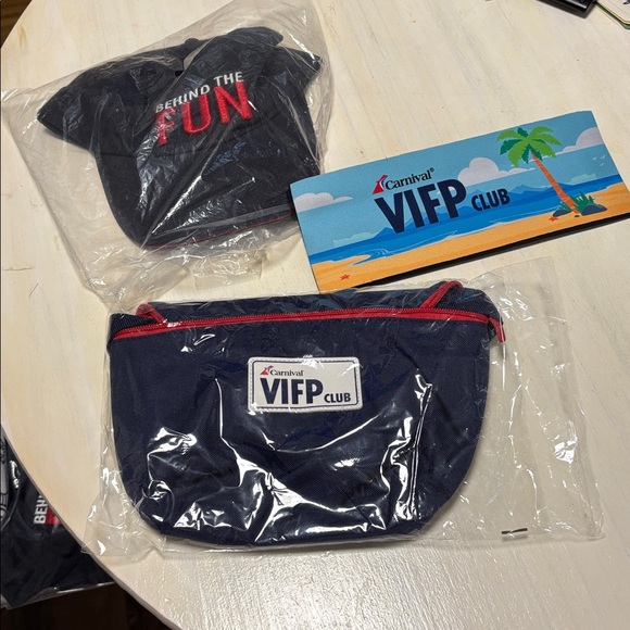 Carnival Handbags - New in package -Carnival VIFP Club Fanny Pack, coozi, and Behind the Fun hat (2)